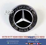 Mercedes motorkap logo embleem ZWART AMG W176 W177 W246 W247, Auto-onderdelen, Carrosserie en Plaatwerk, Nieuw, Ophalen of Verzenden