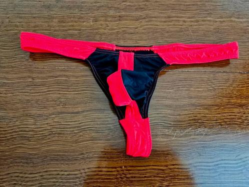 String Zwart / Rood, Kleding | Heren, Ondergoed, Slip, Rood, Ophalen of Verzenden