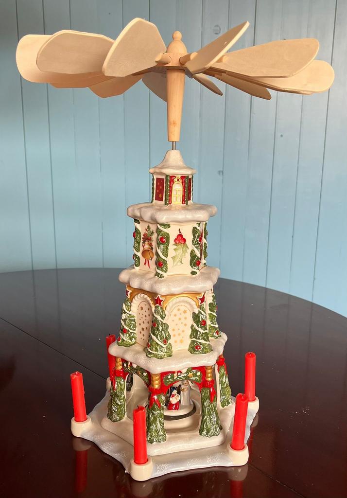 Villeroy & Boch porseleinen kerst pyramide, Diversen, Kerst, Zo goed als nieuw, Ophalen