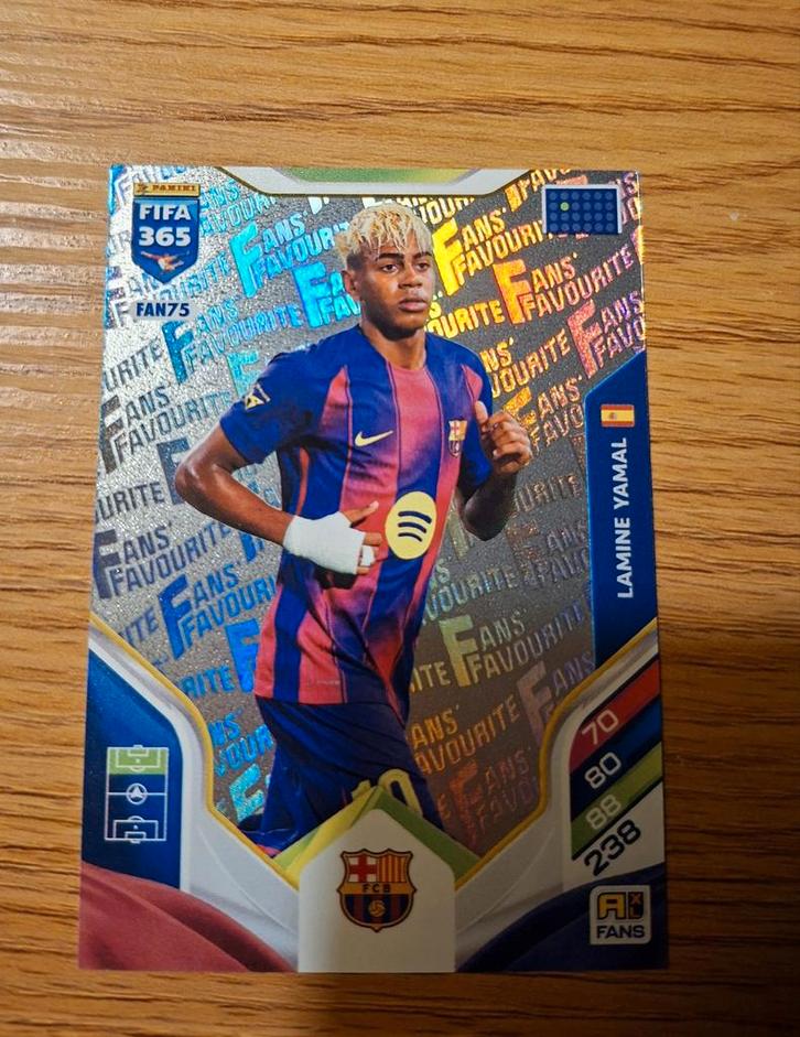 Panini Fifa kaart adrenalyn XL 365 silver Yamal, Hobby en Vrije tijd, Stickers en Plaatjes, Plaatje, Ophalen of Verzenden