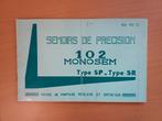 Monosem 102 Zaaimachine Handleiding - Types SP & SR, Ophalen of Verzenden
