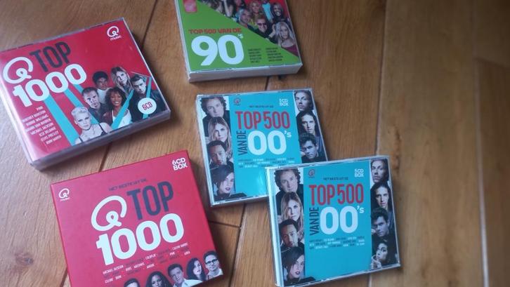 5x CD boxen Q Music Top 1000,90's, 00's (27 CD's) - nieuw, Cd's en Dvd's, Cd's | Verzamelalbums, Nieuw in verpakking, Pop, Ophalen of Verzenden