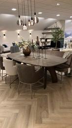 Eetkamerbank gebogen + 3 stoelen  I Hofstede Raanhuis, Huis en Inrichting, Ophalen of Verzenden, Nieuw, 4 tot 6 stoelen