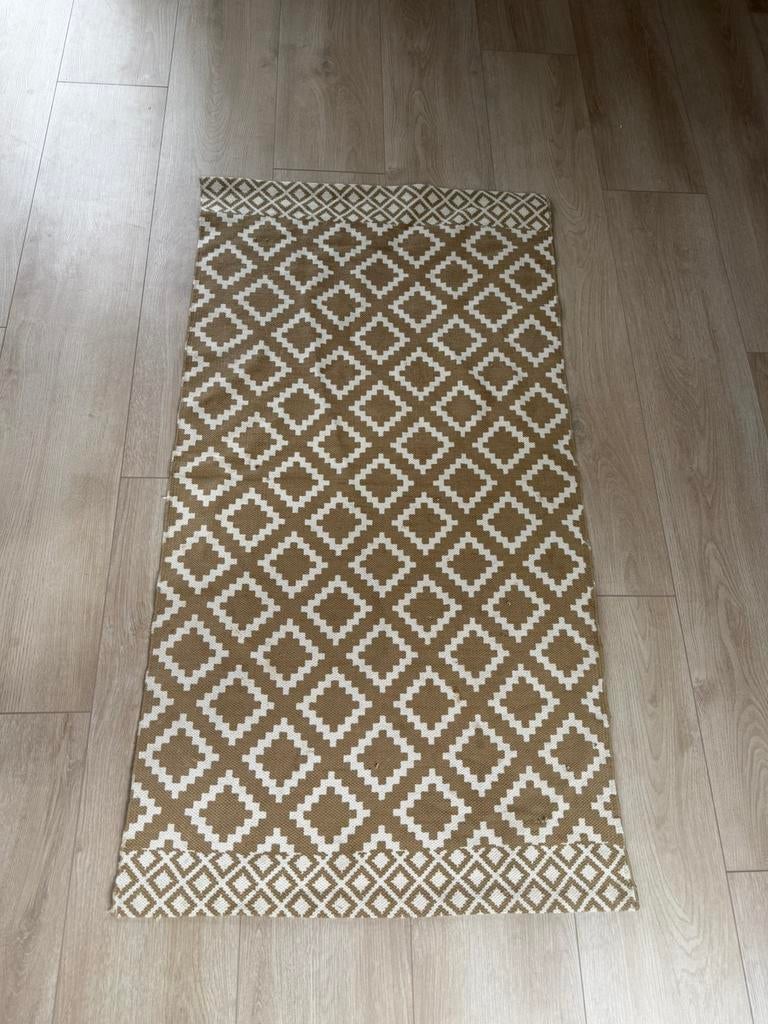 Kleed mosterd geel, Ophalen, Gebruikt, Rechthoekig, 200 cm of meer