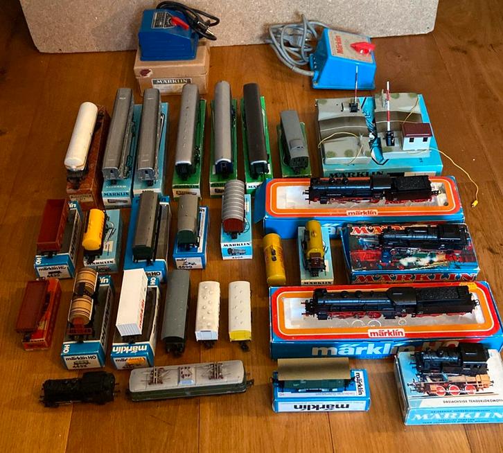 MARKLIN GROTE PARTIJ H0, Hobby en Vrije tijd, Modeltreinen | H0, Gebruikt, Rails, Gelijkstroom of Wisselstroom, Märklin, Analoog