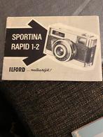 Ilford Sportina Rapid 1-2 handleiding, Audio, Tv en Foto, Fotocamera's Analoog, Gebruikt, Ophalen of Verzenden, Compact, Overige Merken