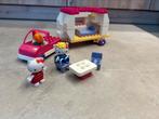 hello kitty duplo, auto met caravan, Ophalen of Verzenden, Zo goed als nieuw, Duplo