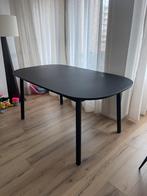Zwarte eettafel, Huis en Inrichting, Tafels | Eettafels, Ophalen of Verzenden, Zo goed als nieuw, Rechthoekig, 50 tot 100 cm