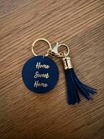 Home sweet home tashanger sleutelhanger donkerblauw, Ophalen of Verzenden, Nieuw
