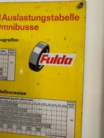 Fulda banden oud reclame bordje, Verzamelen, Reclamebord, Gebruikt, ., Ophalen of Verzenden