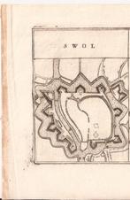Zwolle 'Zwol' Aanzicht op de stad1706.Kopergravure Coronelli, Ophalen of Verzenden