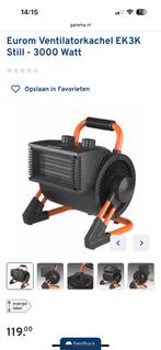 Eurom Ventilatorkachel EK3K Still - 3000 Watt, Doe-het-zelf en Verbouw, Verwarming en Radiatoren, 30 tot 80 cm, Kachel, Minder dan 60 cm