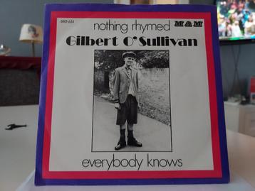 7" Single Gilbert O'Sullivan - Nothing Rhymed / Everybody Kn beschikbaar voor biedingen