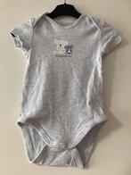 Grijze baby rompertje Daddy and me maat 80, Ophalen of Verzenden, Zo goed als nieuw, Jongetje, Nacht- of Onderkleding