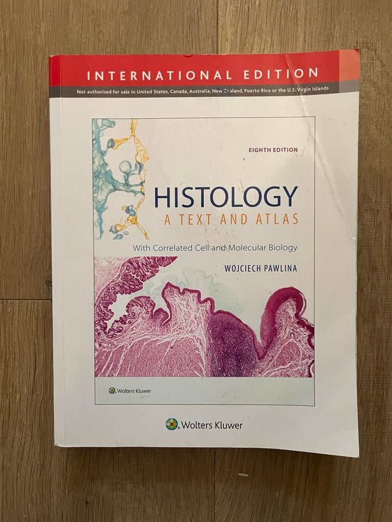 Histology: A Text and Atlas - Pawlina, Ophalen of Verzenden, Beta, Zo goed als nieuw, HBO