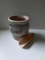 oude grespot met opschrift 'ZOUT', Antiek en Kunst, Ophalen of Verzenden