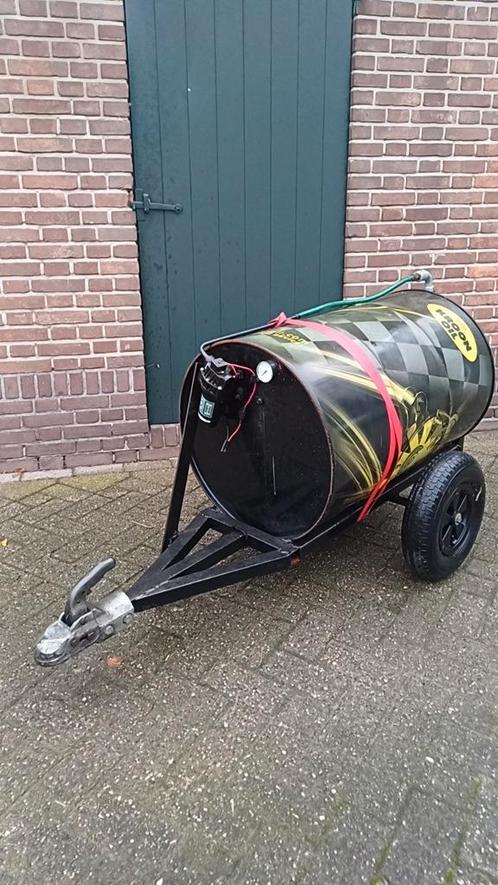 200l tank aanhanger zitmaaier/quad/auto, Tuin en Terras, Overige Tuin en Terras, Gebruikt, Ophalen