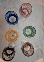 6 antieke bohemian glazen, Antiek en Kunst, Antiek | Glas en Kristal, Ophalen of Verzenden