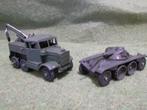 2 Militaire Dinky Toys 80A en 661 15 en19 euro Verzenden kan, Ophalen, Gebruikt, Bus of Vrachtwagen, Dinky Toys