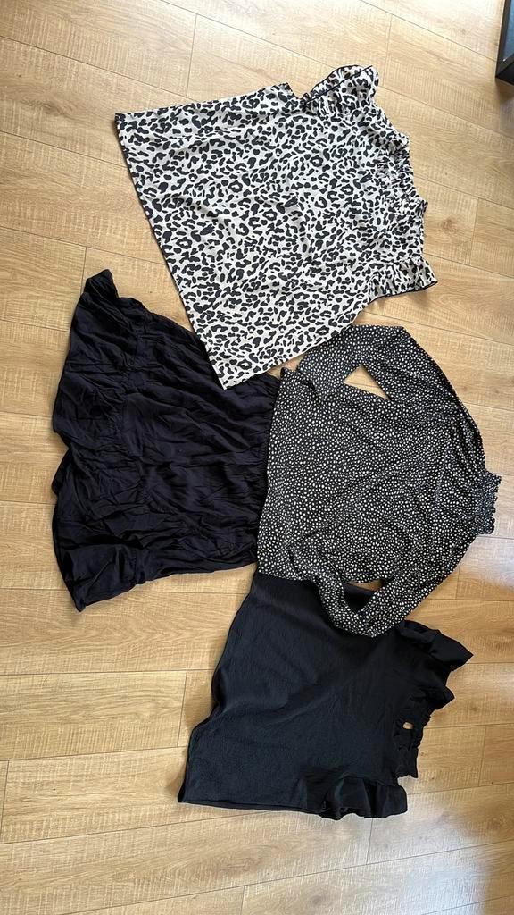 lange mouw top korte mouw top zwart dames 38 40 m l, Kleding | Dames, Tops, Zo goed als nieuw, Maat 38/40 (M), Zwart, Korte mouw