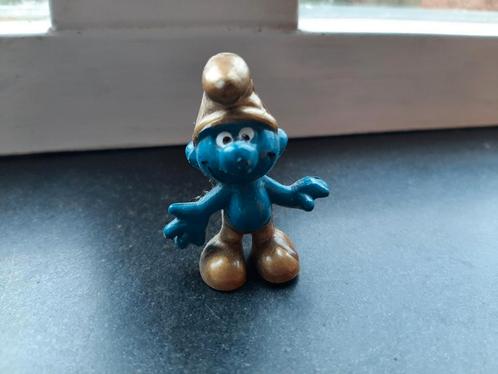 Gouden smurf goud, Verzamelen, Smurfen, Ophalen of Verzenden