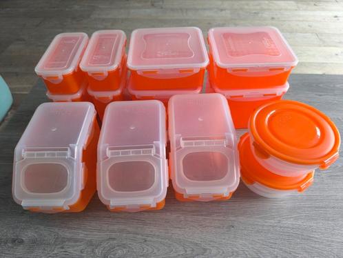 Voorraddozen oranje lock&lock, Huis en Inrichting, Keuken | Tupperware, Zo goed als nieuw, Oranje, Ophalen of Verzenden