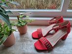 Elegante rode sandalen - Maat 38, Kleding | Dames, Schoenen, Ophalen, Sandalen of Muiltjes, Zo goed als nieuw, Eksept