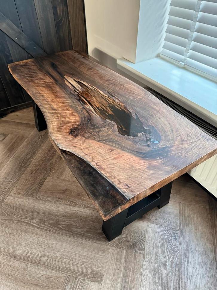 Unieke Epoxy Salontafel, Huis en Inrichting, Tafels | Salontafels, Nieuw, Minder dan 50 cm, 50 tot 100 cm, 100 tot 150 cm, Rechthoekig