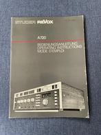 Handleiding Revox A720, Ophalen of Verzenden