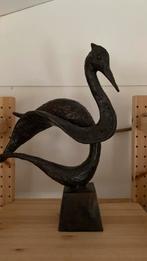 Brons verbronst beeld watervogel, Antiek en Kunst, Ophalen of Verzenden