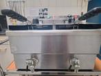Electrische friteuse rvs dubbele bak, Witgoed en Apparatuur, Frituurpannen, 4 liter of meer, Ophalen, Gebruikt, Duo-friteuse