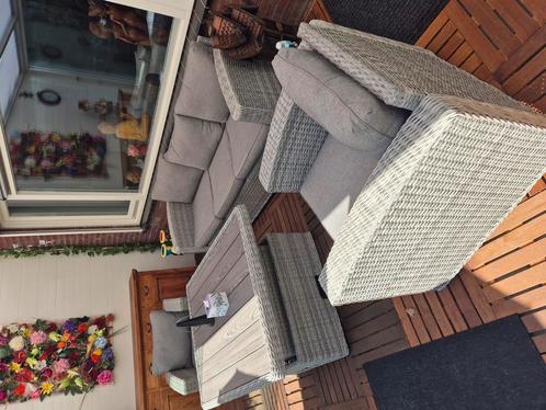 Lounche set voor binnen / buiten, Tuin en Terras, Tuinsets en Loungesets, Zo goed als nieuw, 2 zitplaatsen, Bank, Eettafel, Ophalen
