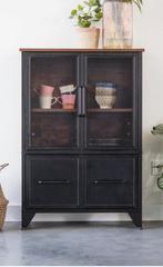 Industriële metalen servieskast, Ophalen, 100 tot 150 cm, 50 tot 100 cm, Metaal