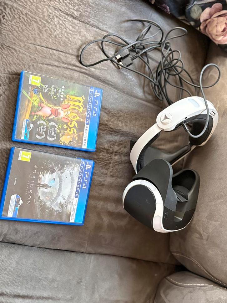 Sony Playstation Vr bril met spellen, Spelcomputers en Games, Virtual Reality, Zo goed als nieuw, Sony PlayStation, Ophalen