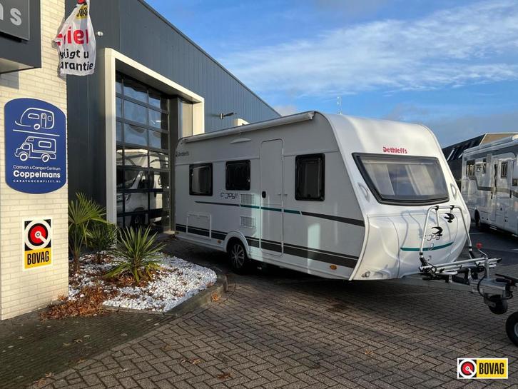 Dethleffs C'Joy 460 LE voortent, mover, enkelbedden, fiets, Caravans en Kamperen, Caravans, Bedrijf, tot en met 4, 750 - 1000 kg