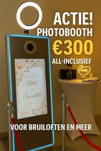 Photobooth €299.- ALL INCLUSIVE grote spiegel onbeperkt, Ophalen, Nieuw, Geboorte of Huwelijk
