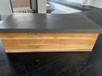 Beton/Houten Salontafel - 120x60cm, Ophalen, Gebruikt, 100 tot 150 cm, 50 tot 100 cm