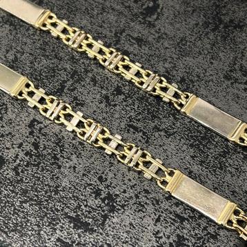14k gouden ketting heren massief schakel 70cm beschikbaar voor biedingen