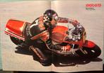 Poster Barry Sheene op Yamaha, Verzamelen, Verzenden, Zo goed als nieuw, Motoren