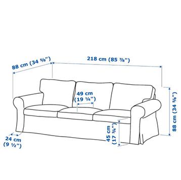 Ikea Ektorp 3-zitsbank, Hallarp grijs - afbeelding 4