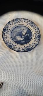 Delfts blauw wandbord "Het kanonschot", Ophalen of Verzenden