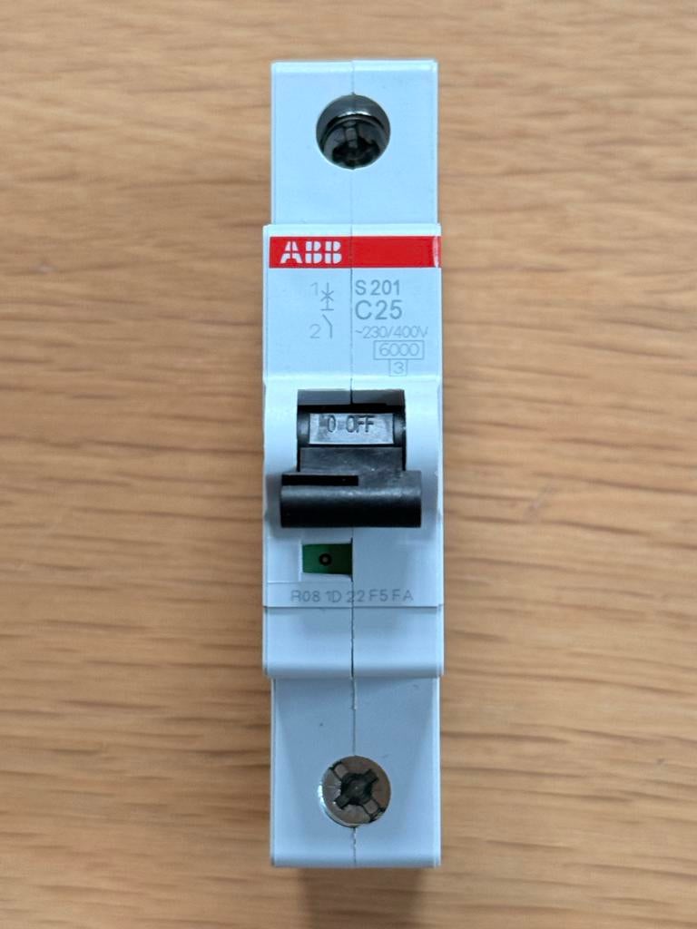 ABB S201 C25 Stroomonderbreker, Ophalen of Verzenden, Gebruikt, Schakelaar