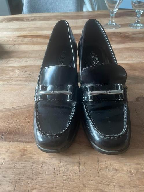 Ralph lauren en van 100% leer., Kleding | Dames, Schoenen, Gedragen, Zwart, Ophalen of Verzenden