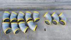 Bochten met rubber ring Wavin. 9x 125-45 en 3x 125-87,5, Doe-het-zelf en Verbouw, Buizen en Afvoer, Ophalen, Nieuw, Pvc