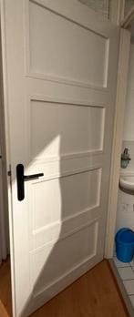 Witte opdek binnendeur Arne & Bodil 211,5 x 93 cm Linksdr., Ophalen, Gebruikt, 80 tot 100 cm, Binnendeur