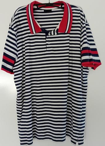 Poloshirt,maat: XXL,heren,shirt,polo,streep,blauw,wit beschikbaar voor biedingen
