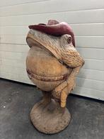Cowboy Kikker Houten Beeld, Tuin en Terras, Ophalen, Zo goed als nieuw, Hout, Overige typen