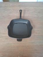grilpan gietijzer emaille greep en buitenkant, Ophalen of Verzenden, Nieuw, Gietijzer, Koekenpan of Braadpan