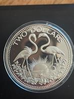 2 Dollar Elizabeth II (BAHAMAS) Zilveren Proof, Ophalen of Verzenden, Zilver