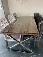 Dubbelman Design tafel met of zonder stoelen, Huis en Inrichting, Complete eetkamers, Ophalen of Verzenden, Zo goed als nieuw